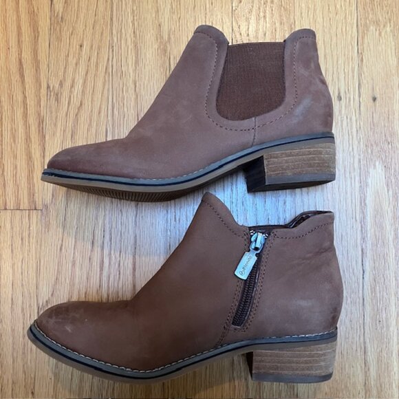 Blondo Lidia waterproof Chelsea bootie in Cognac Nubuck size 6M - Picture 9 of 12